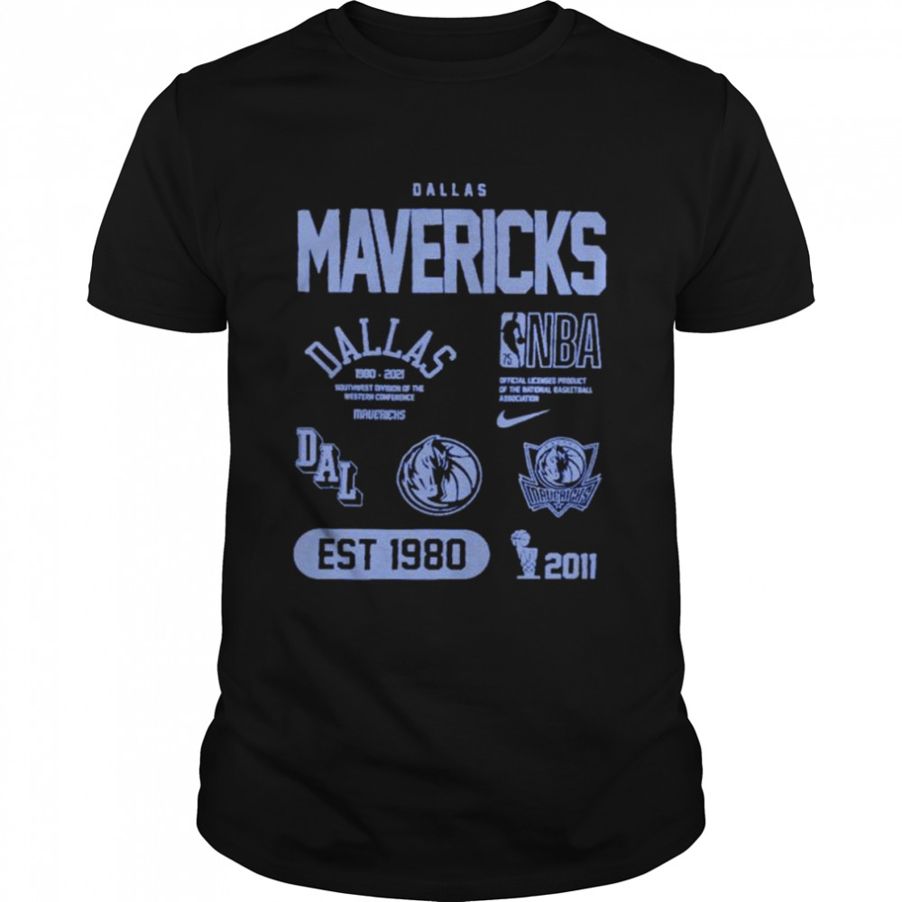 Awesome dallas Mavericks 75th anniversary courtside element shirt