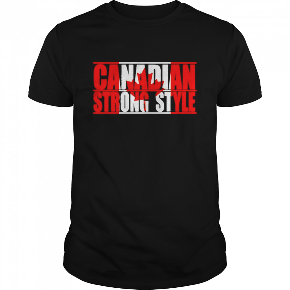 canadian strong style flag shirt