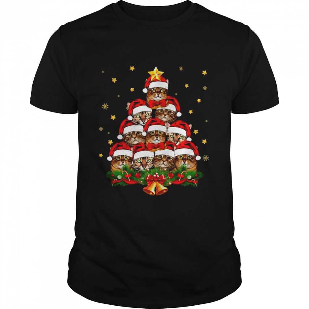 Cat Ring The Christmas Bell For Cat Lover T-shirt