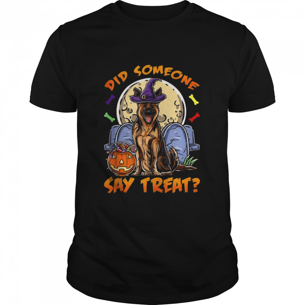 German Shepherd Witch Hat Halloween Pumpkin Halloween Shirt