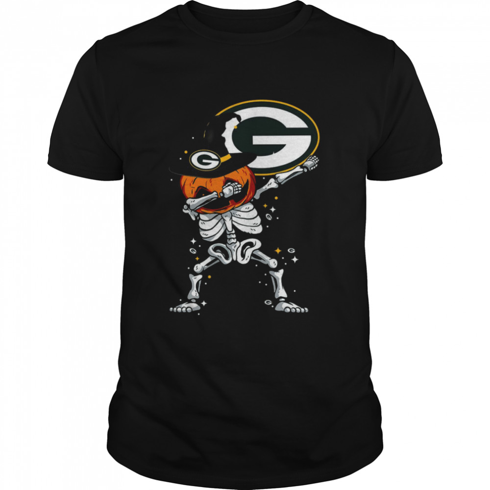 Green Bay Packer Skull Halloween Shirt