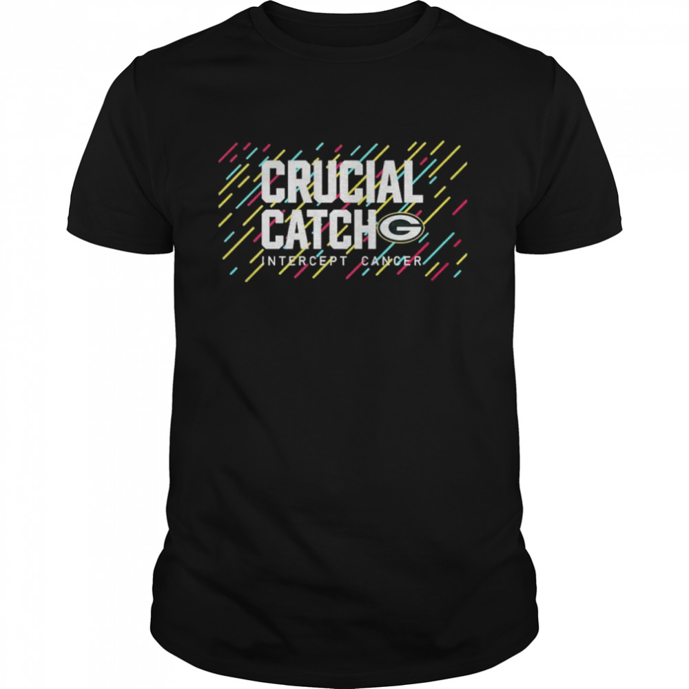 Green Bay Packers 2021 Crucial Catch Intercept Cancer T-Shirt