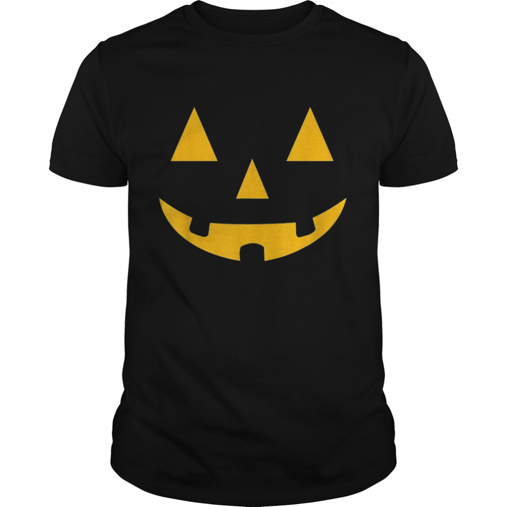 Halloween Pumpkin Face Scary Cosplay Shirt