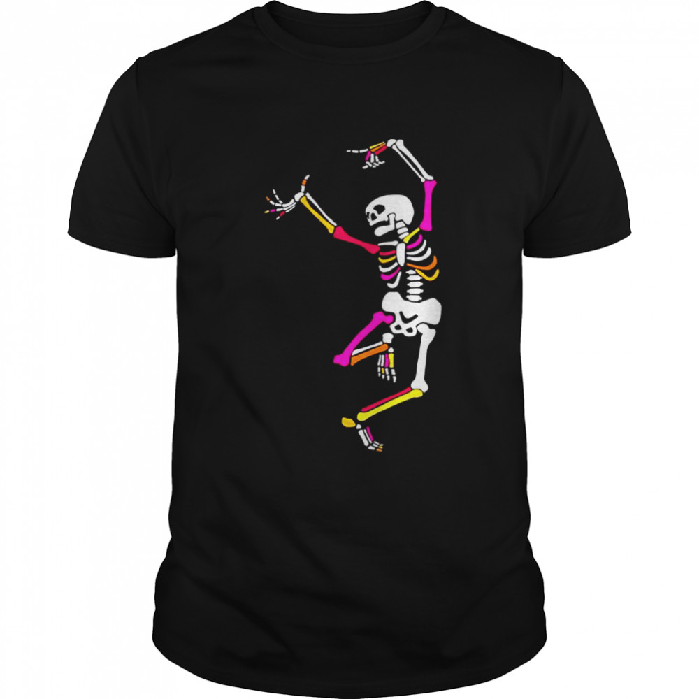 Skeleton dancing after party shirt