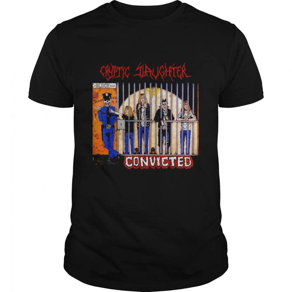 Vintage Slaughter Design Arts Cryptics Music Bands Costume Shirt