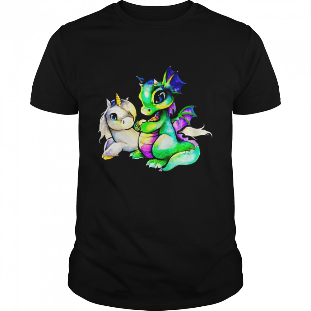 Baby Dragon And Baby Unicorn Shirt