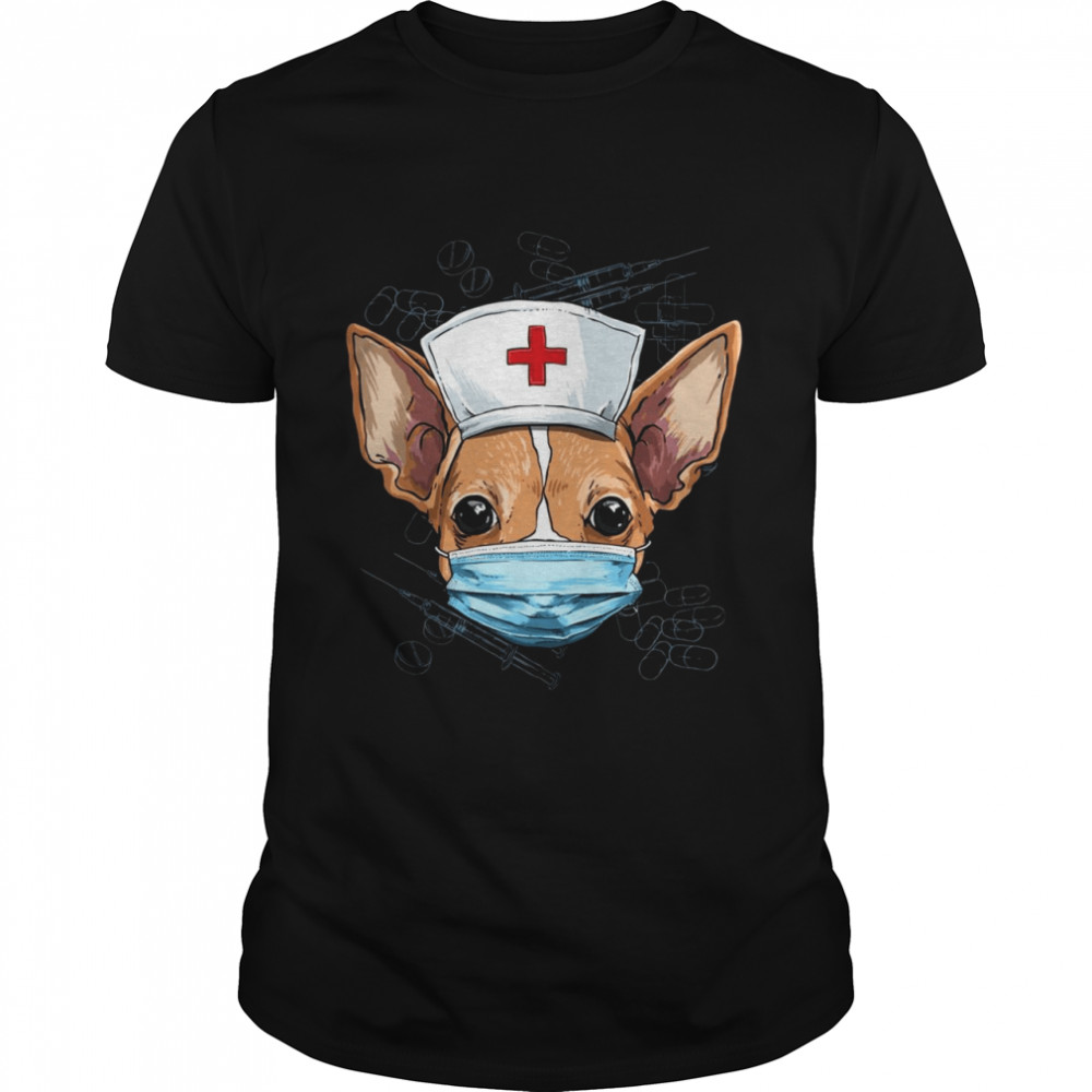 Chihuahua Dog Nurse RN Nursing School Graduation Shirt