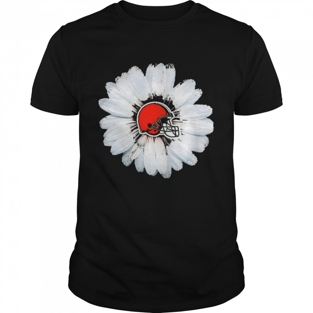 Cleveland Browns Flower White Daisy Shirt