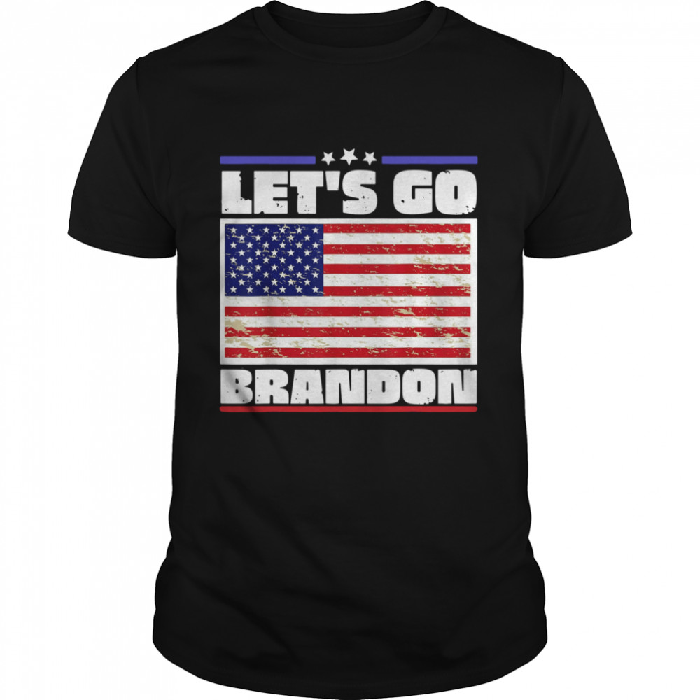 Let’s go brandon American flag fuck Biden shirt