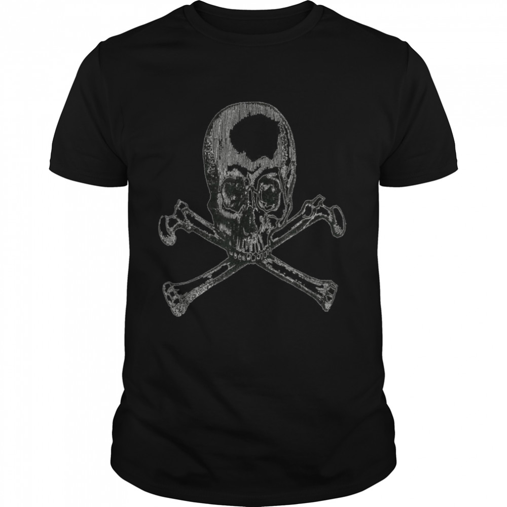 Skull and Crossbones Line Art Shirt