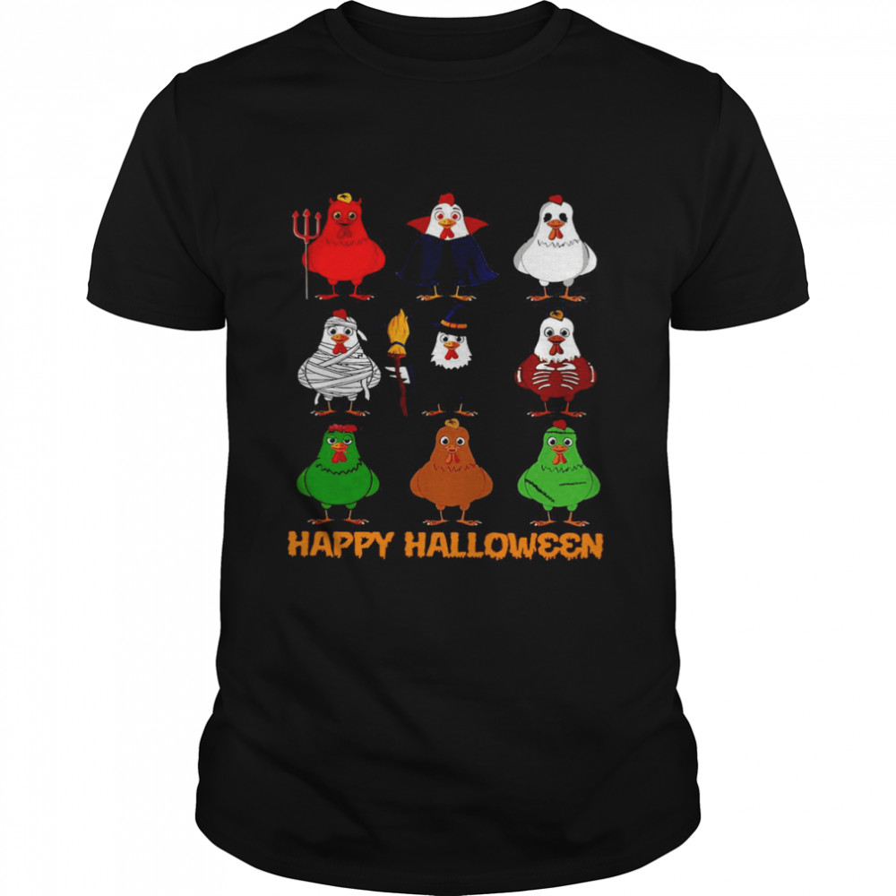 Chicken Halloween Happy Halloween Chicken Costume T-shirt