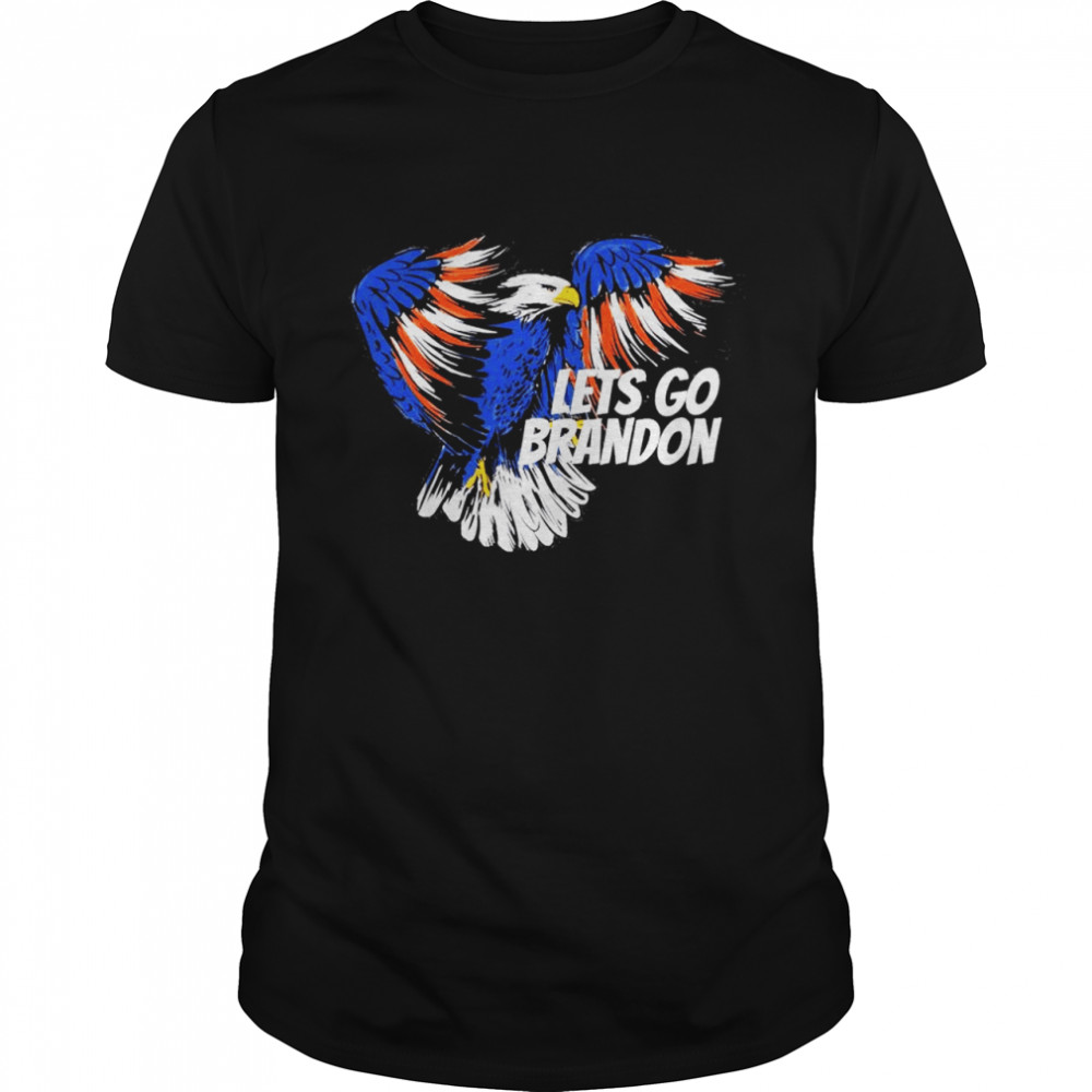 Eagle American flag let’s go brandon impeach Biden shirt