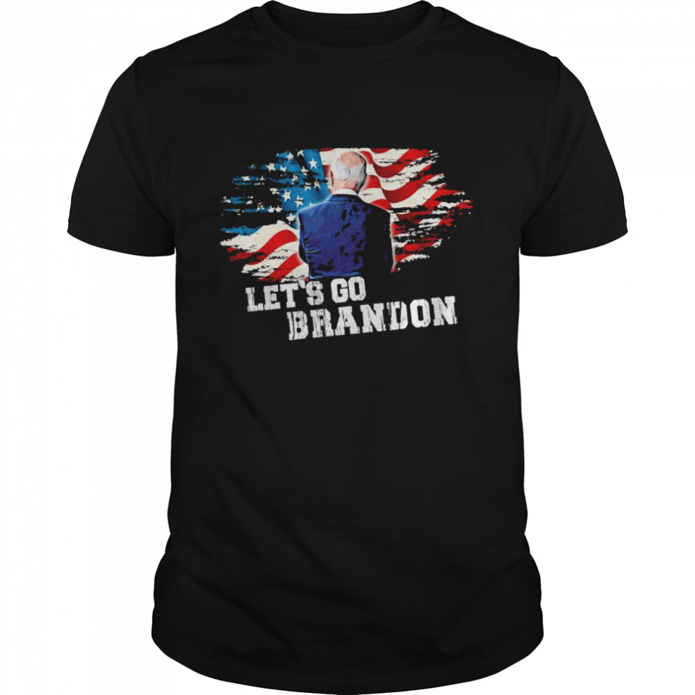 Joe biden lets go brandon american flag shirt