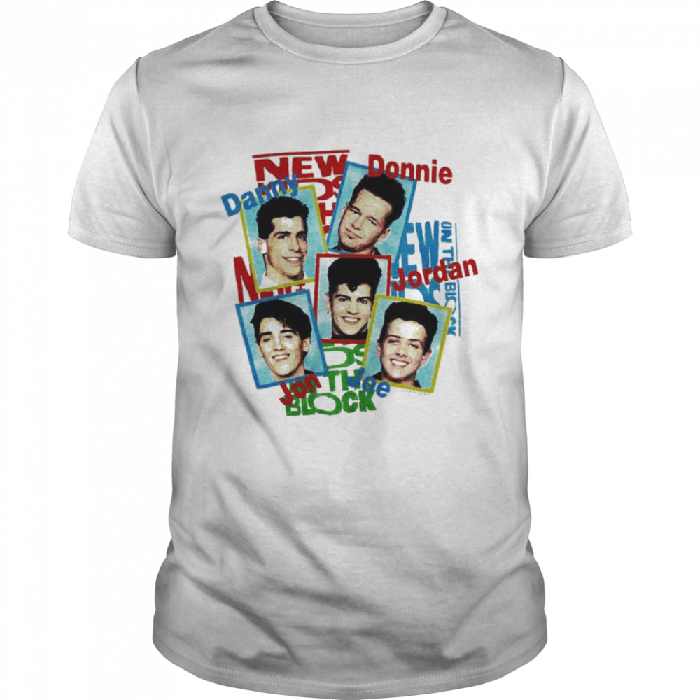 New Kids on the block Danny Donnie Joe Jon Jordan vintage shirt