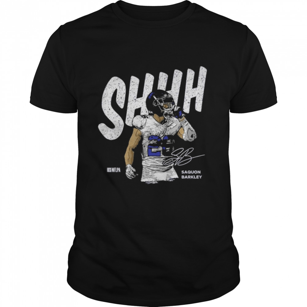 Saquon Barkley Shhh WHT Signature shirt