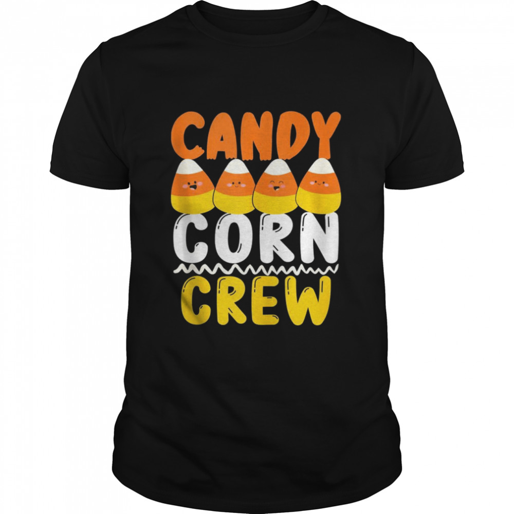 Candy Corn Crew Matching Group Scary Halloween Costume Shirt