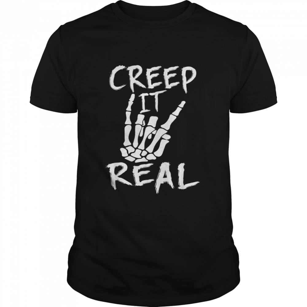 Creep It, Skeleton Hand, Halloween, Toddler Halloween Shirt