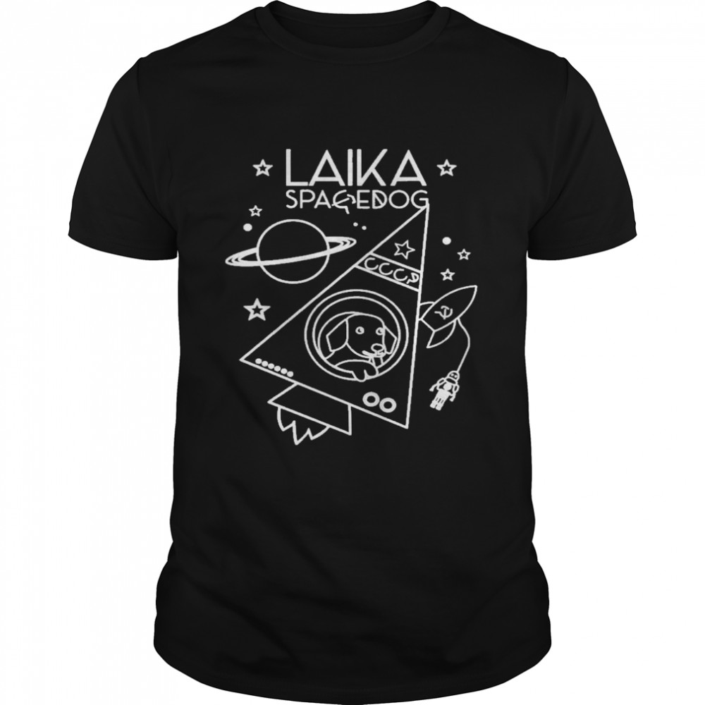 laika space dog American apparel shirt