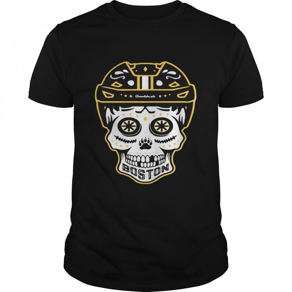 Boston Black And Gold Dead Head Shirt