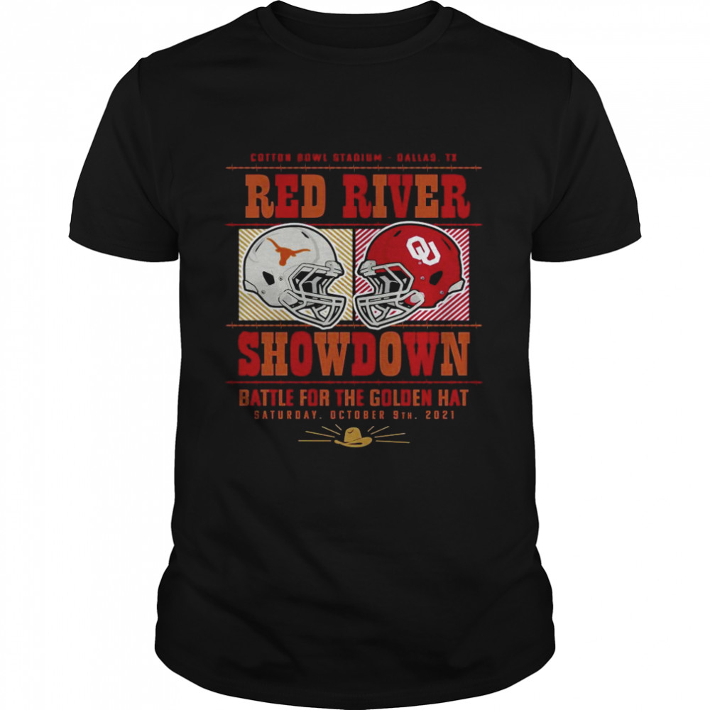 Champion White Texas Longhorns vs Oklahoma Sooners 2021 Red River Showdown T-Shirt