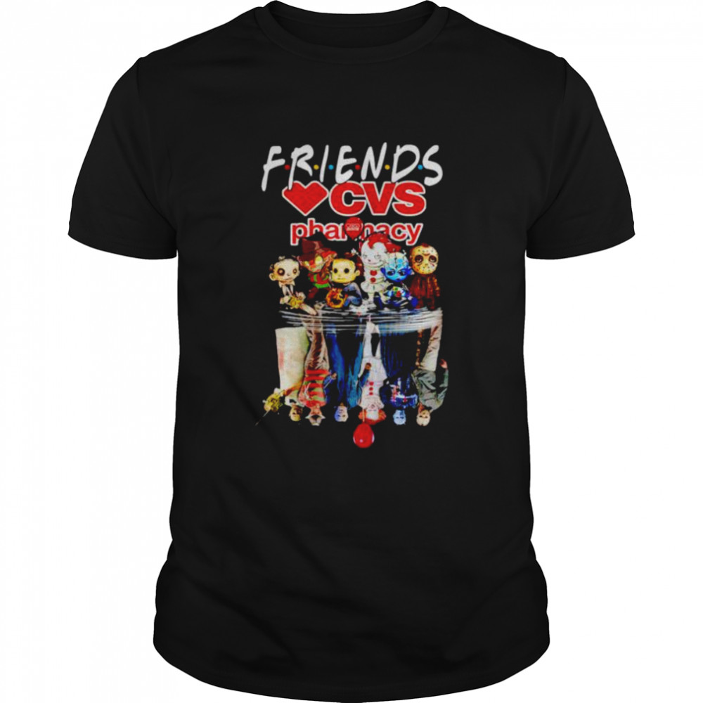 Horror Halloween chibi CVS Pharmacy Friends water mirror shirt