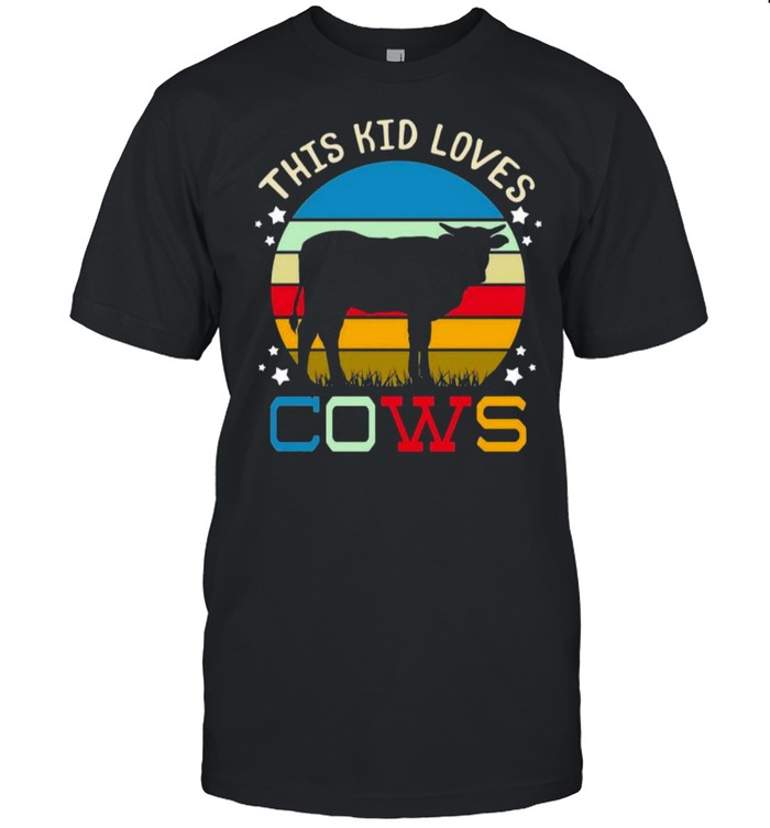 This Kid Loves Cows Vintage Shirt