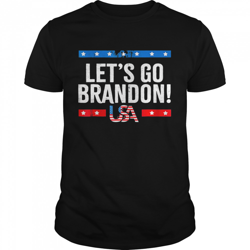 Top Let’s Go Brandon American Flag Impeach Biden 2021 Shirt