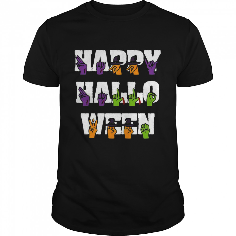 American Sign Language Pride Asl Halloween Shirt