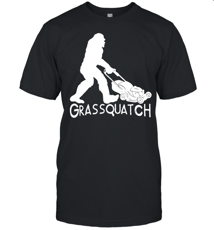 Lawn Mowing Grassquatch Bigfoot T-shirt