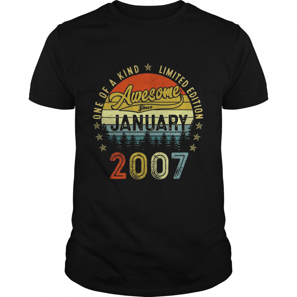 January 2007 Limited Edition 15 Year Old 15th Birthday Shirt