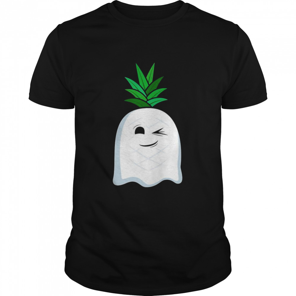 Pineapple Ghost Boo Halloween Costume Hawaii Alohaween Shirt