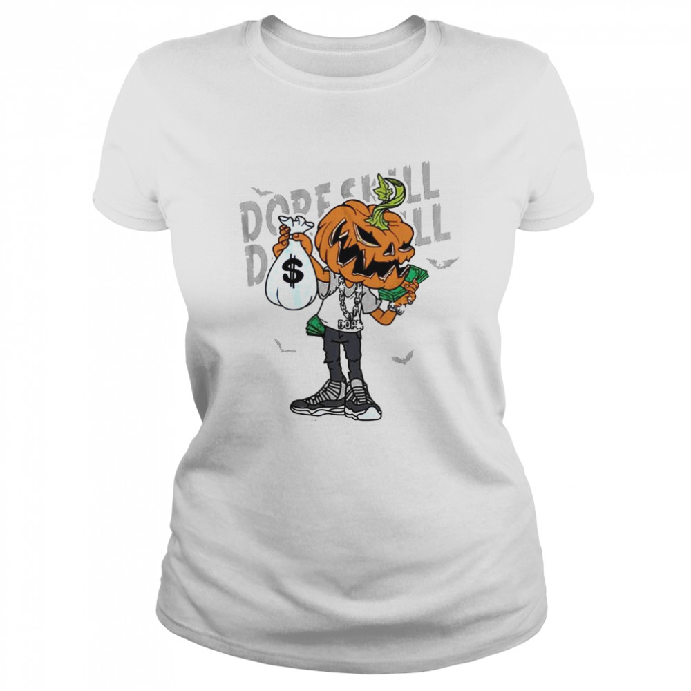 Pumpkin Halloween Match Jordan Cool Grey shirt Classic Women's T-shirt