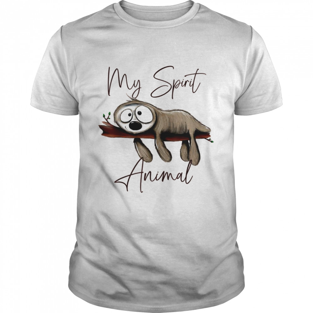 Sloth Is My Spirit Animal Sloths Cute Shirt