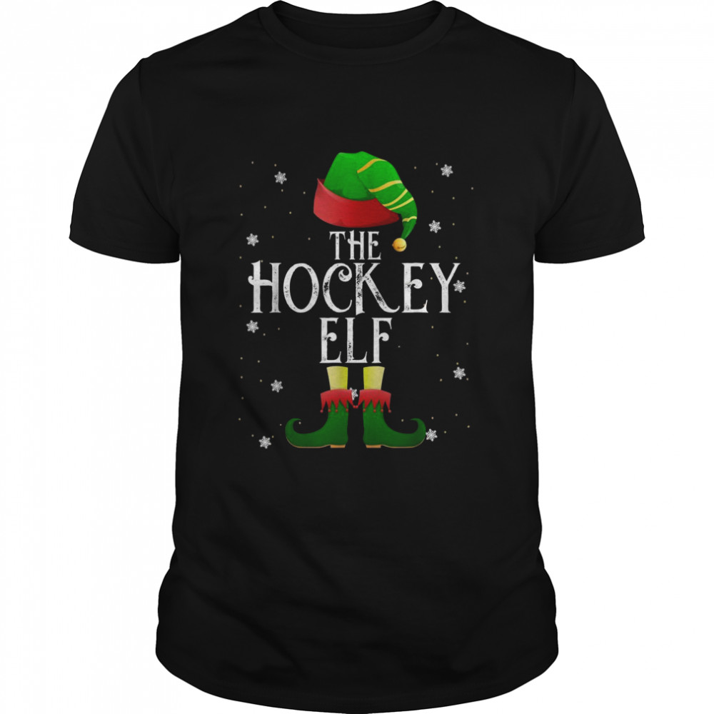 The Hockey Elf Christmas Family Matching Costume Cute Shirt