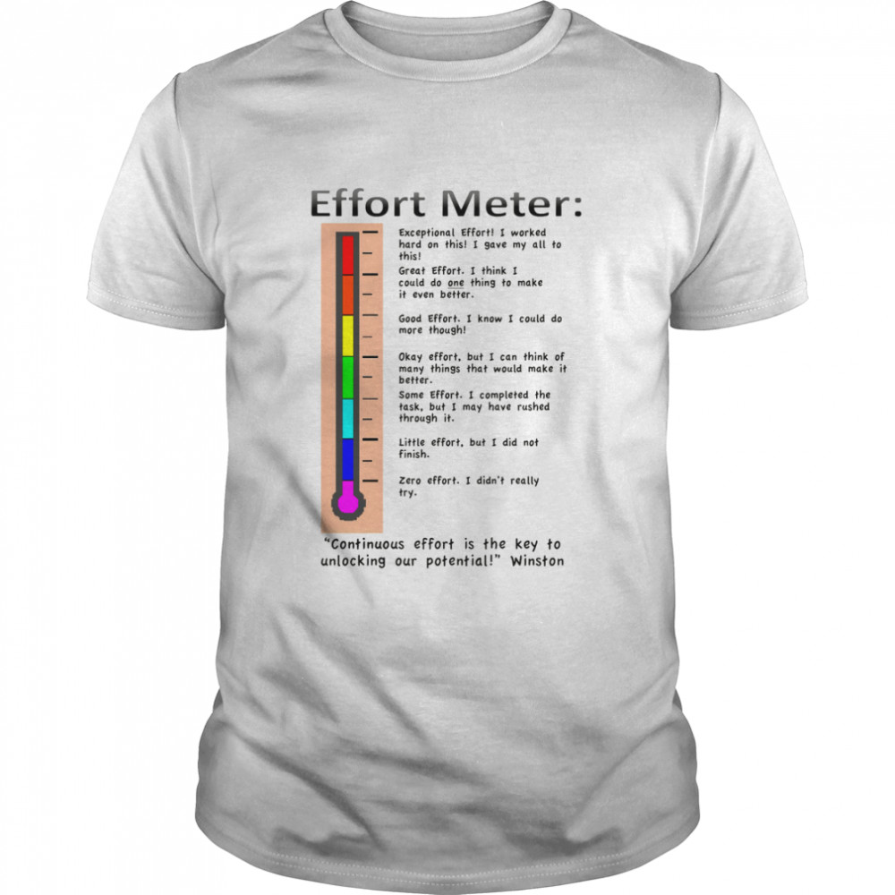 Effort meter shirt