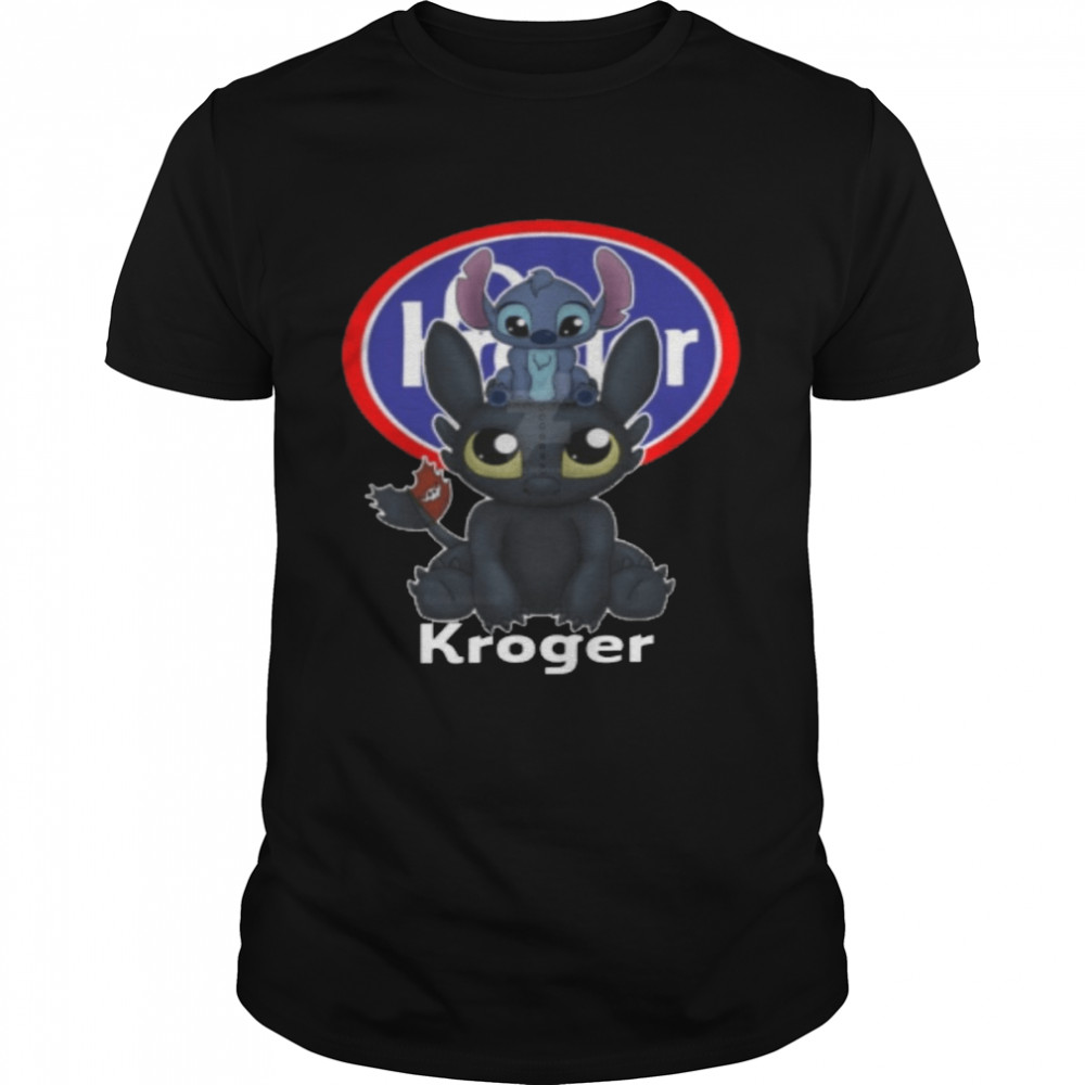 Stitch And Toothless Kroger shirt