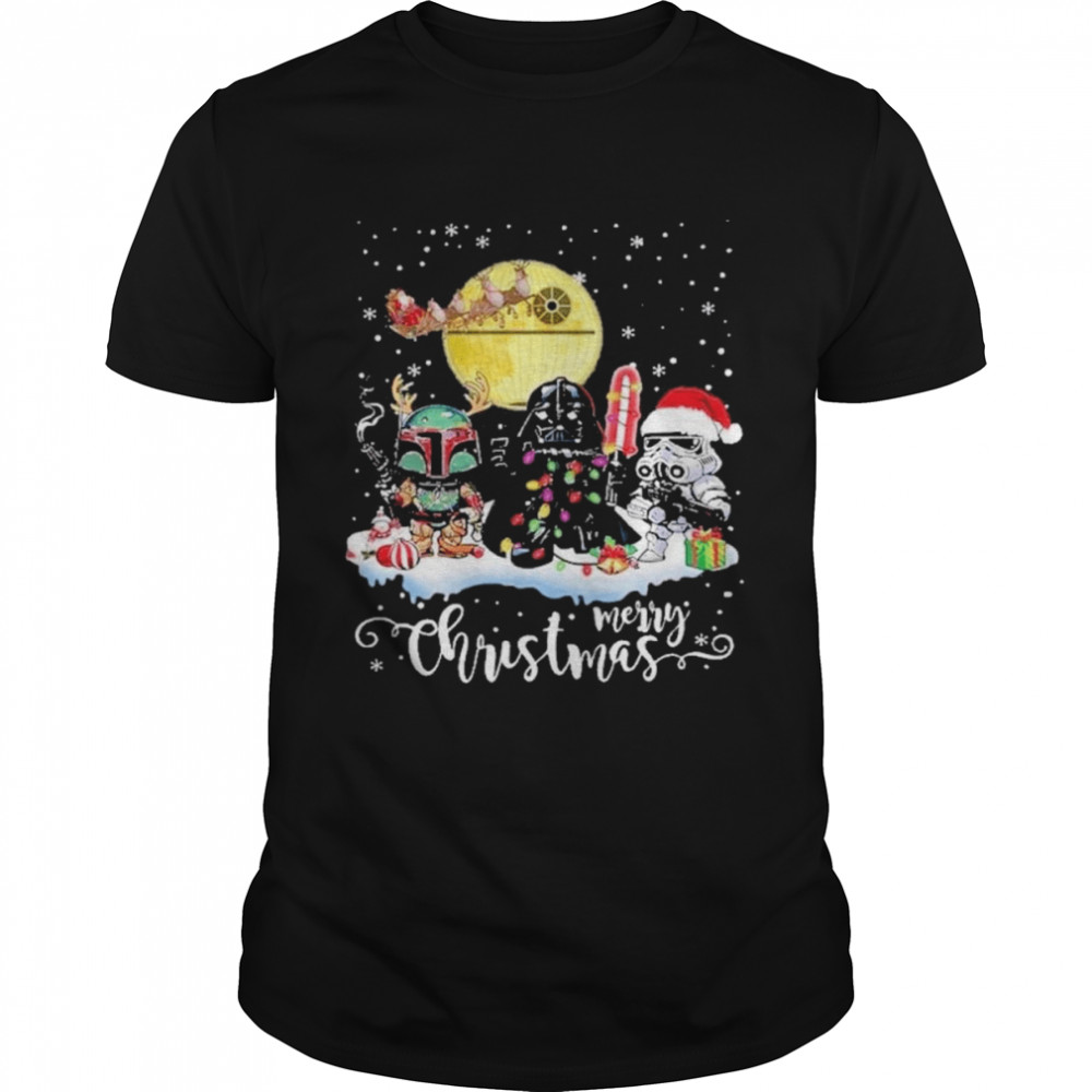 The mandalorian star wars merry christmas 2021 shirt