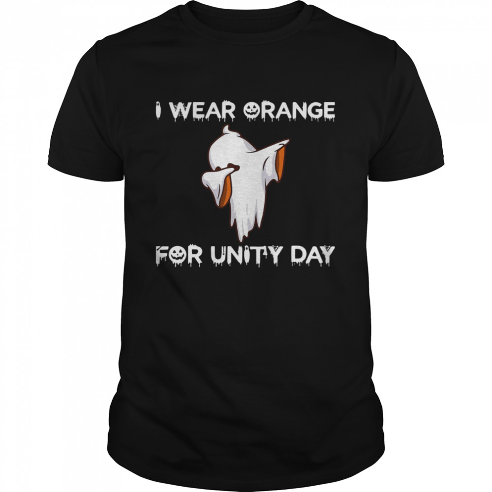 I Wear Orange For Unity Day Pumpkin Ghost Shirt