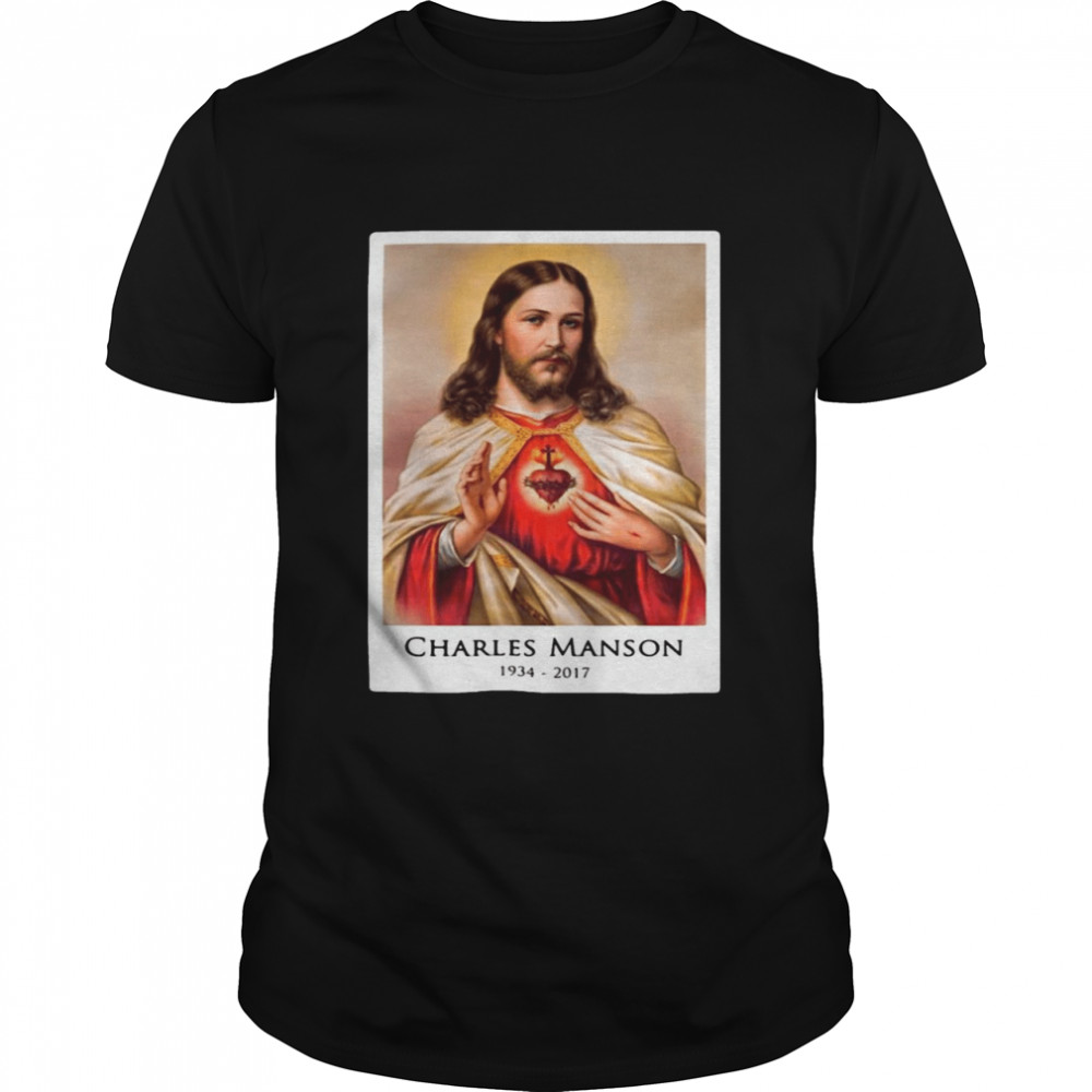 Jesus Heart Charles Manson Jumper 1934-2017 Shirt