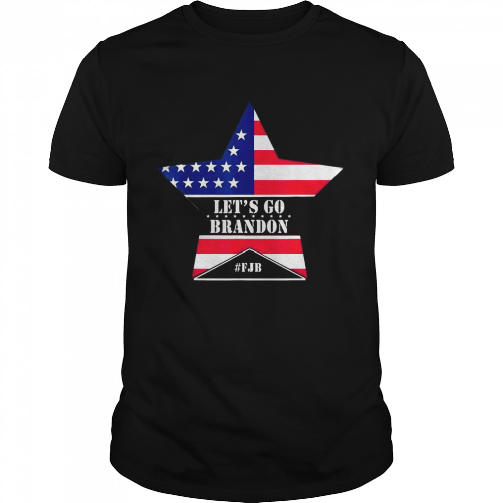 Lets Go Brandon Chant American Flag Star shirt