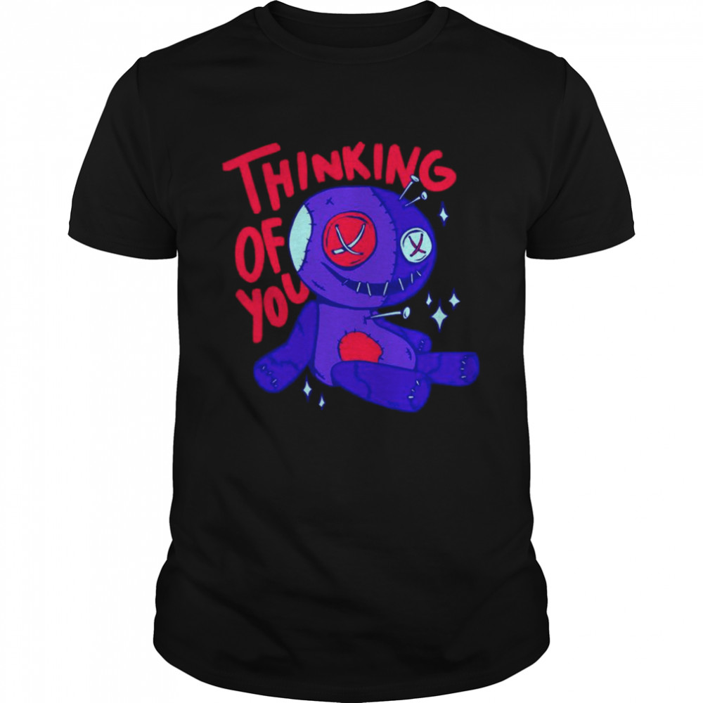 Voodoo Doll thinking of you goth shirt