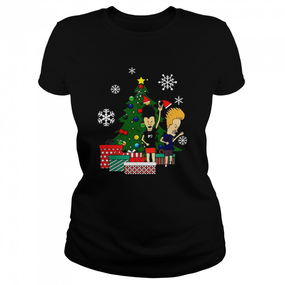Beavis And Butthead Around The Christmas Tree Essential  Classic Women's T-shirt