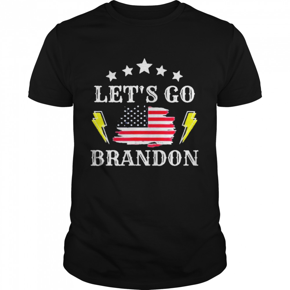 Lets Go Brandon Chant With American Flag shirt