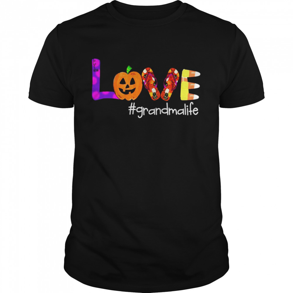 Love Grandma Life Happy Halloween Shirt