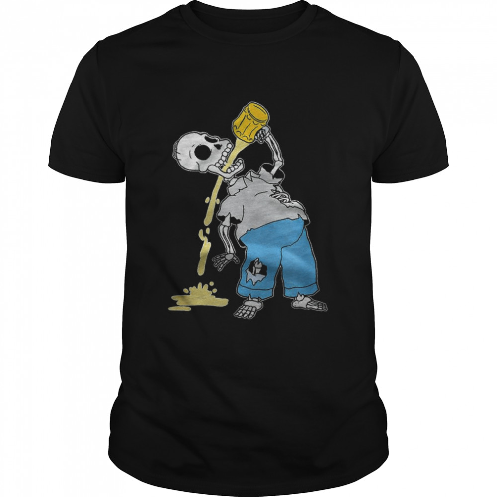The Simpsons Homer skeleton beer Treehouse of Horror shirt