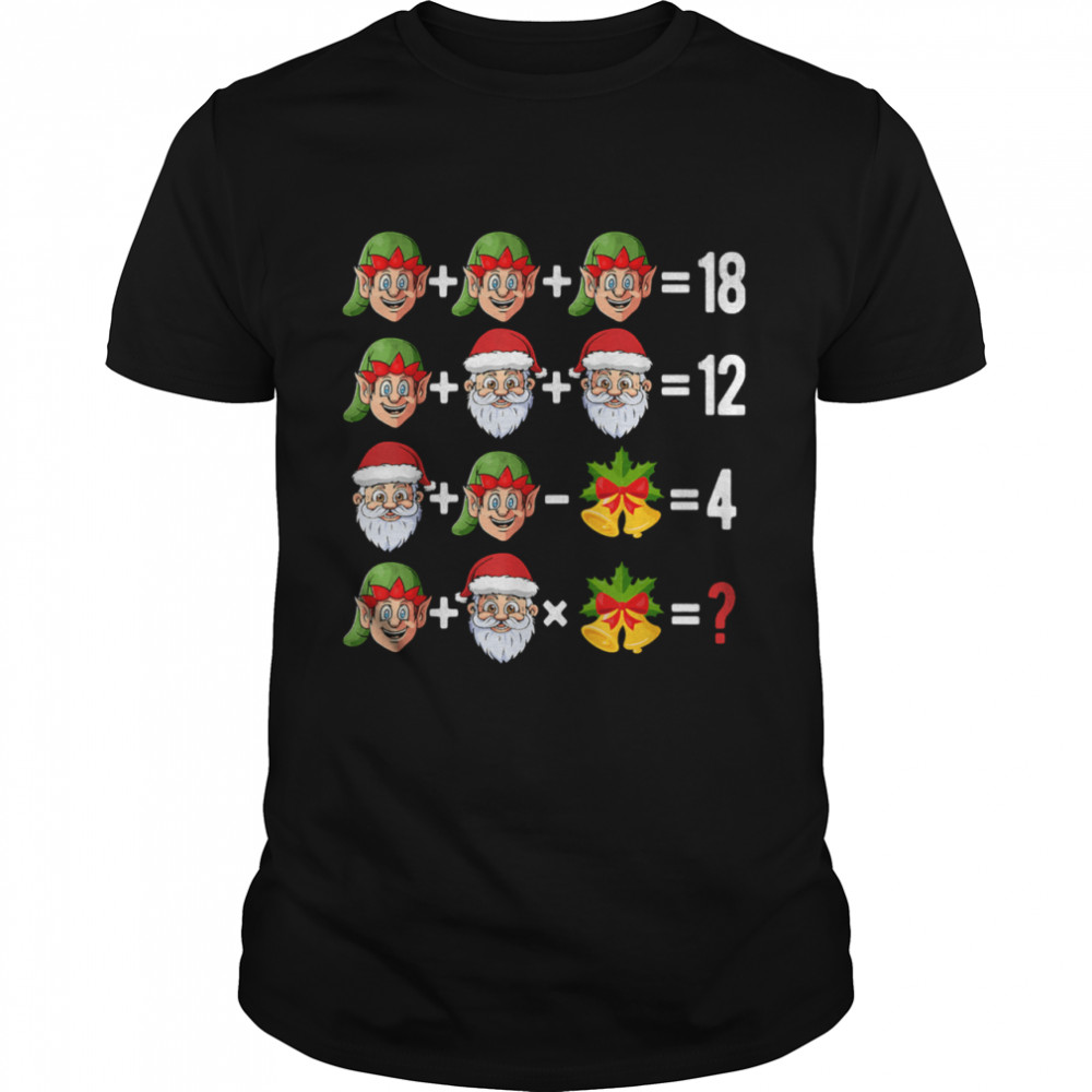 2021 Christmas Order of Operations Quiz Math Teacher xmas T-Shirt