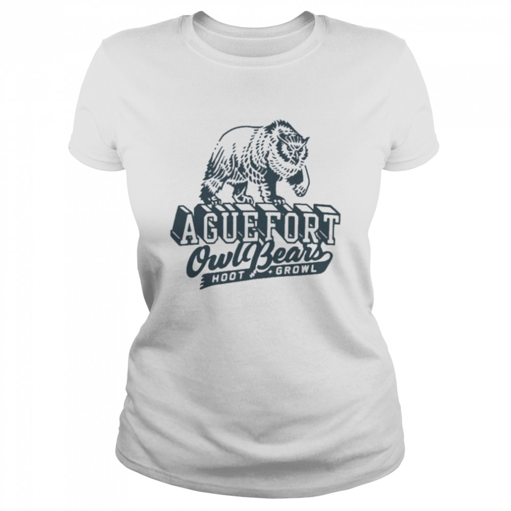 Aguefort Owl Bear Hoot Growl T-shirt Classic Women's T-shirt