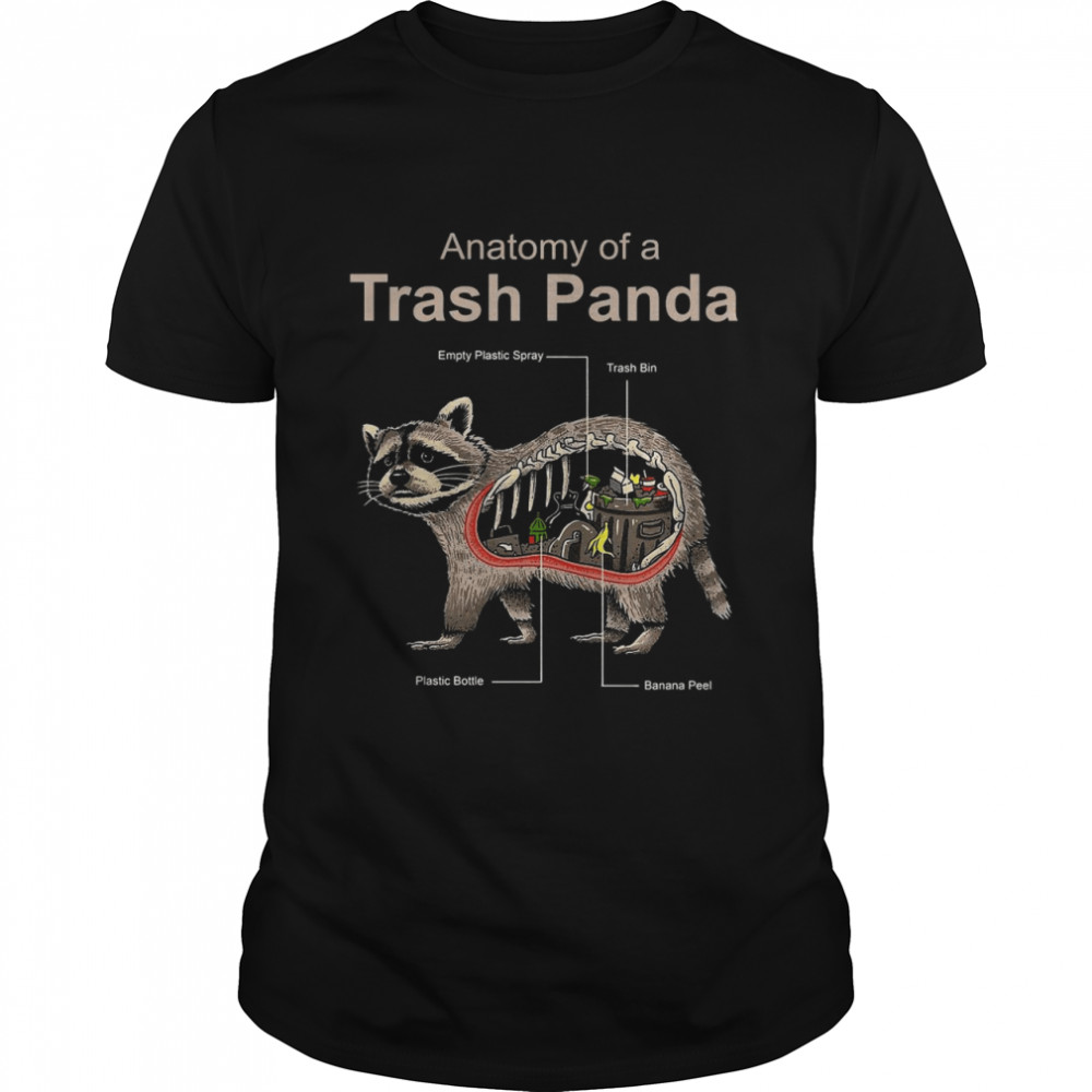 Anatomy Of A Trash Panda Raccoon Anatomy Trash Panda Shirt