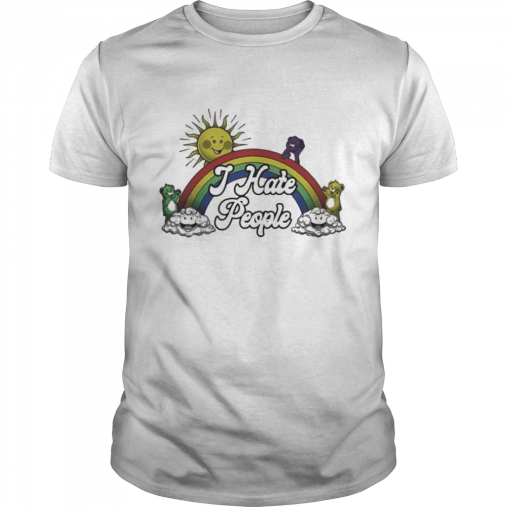 Bear Rainbow I Hate People Shirt