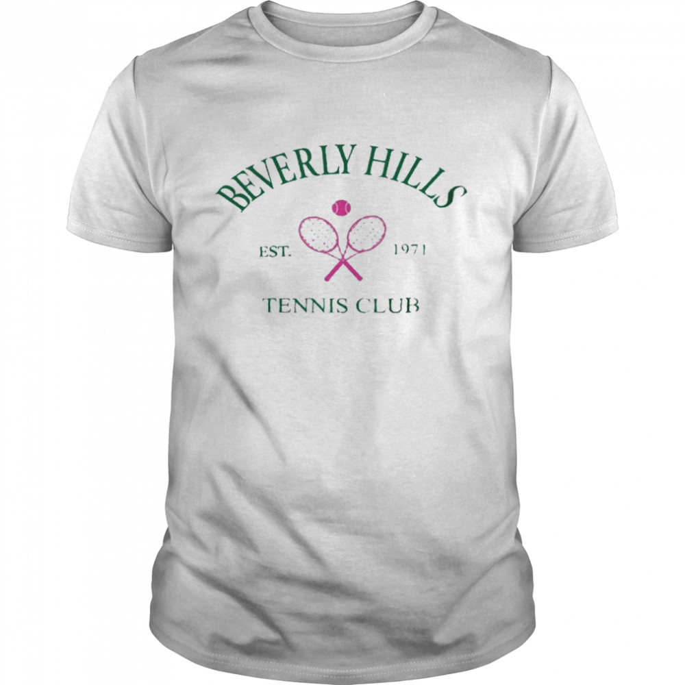 Beverly hills est 1971 tennis club shirt